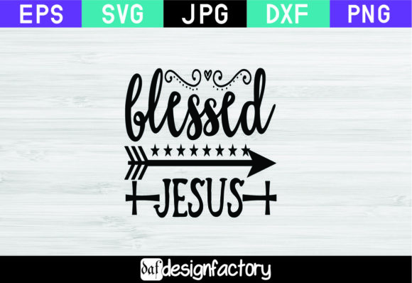 Blessed Jesus Embroidery Design