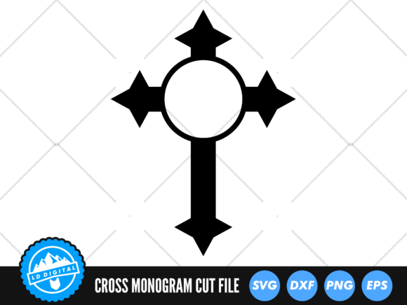 Christian Cross Round Frame SVG: A Designer Review for Graphics & Crafts