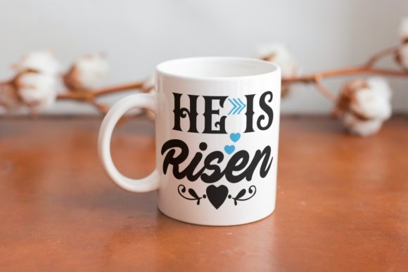 He is Risen Christian Quotes: A Graphics & Crafts Design Asset