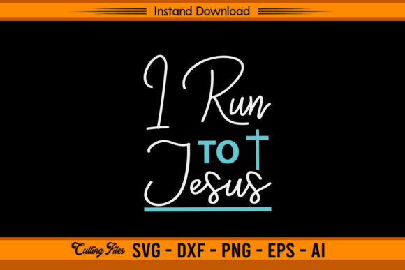 I Run to Jesus Christian Design Review for Embroidery
