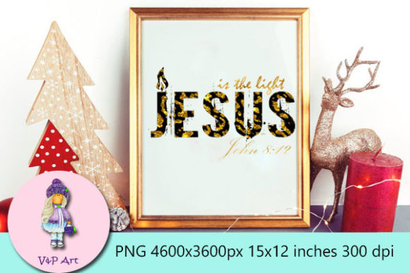Jesus is the Light Graphics Review for Print Templates