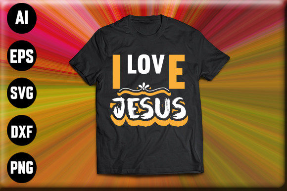 Jesus Love Svg Design: Graphics for Print Templates