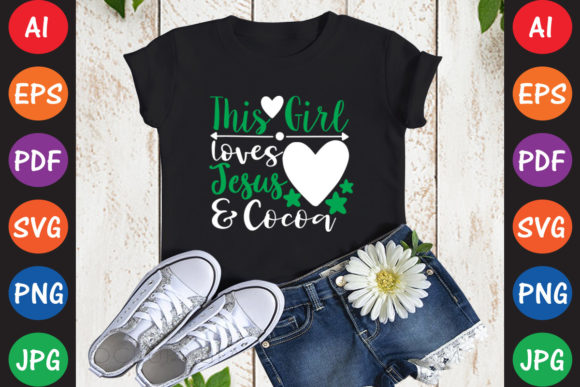 This Girl Loves Jesus Cocoa Graphics & Crafts